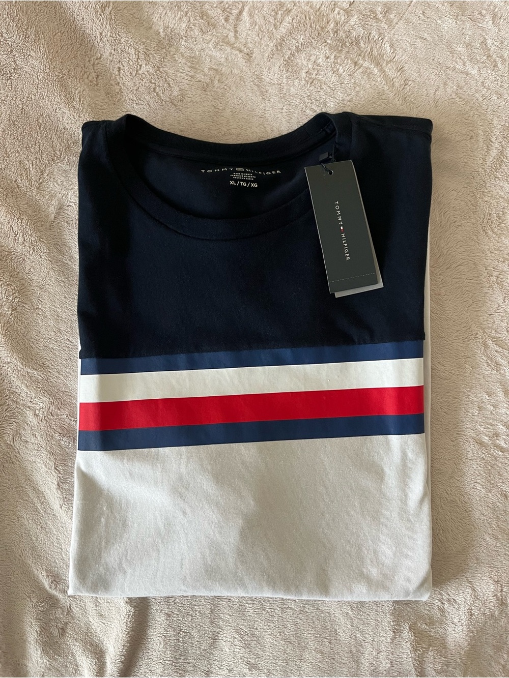 Men’s Tommy Hilfiger Cotton Striped Short Sleeve Tee